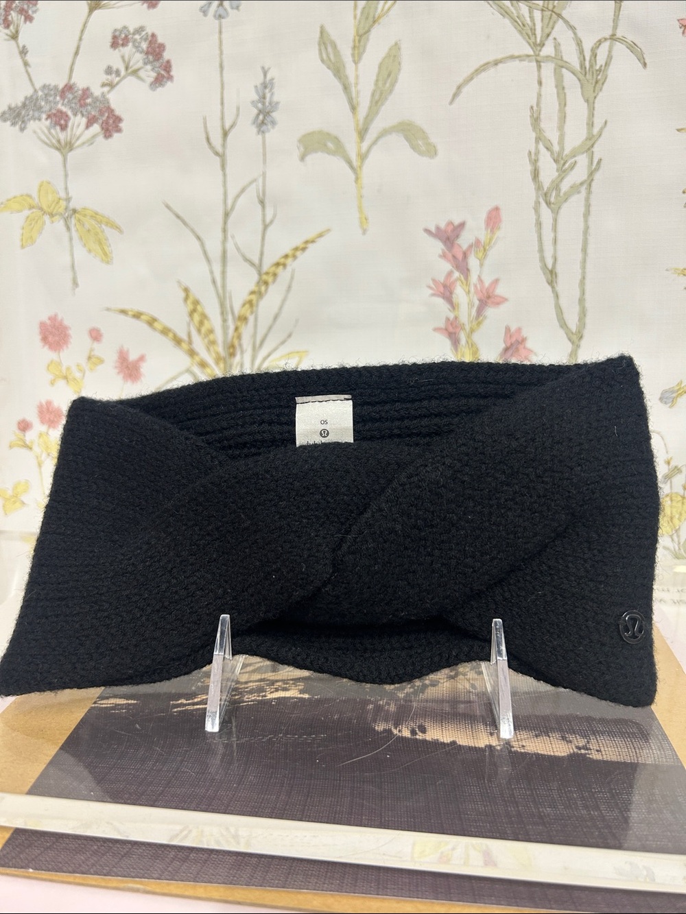 lululemon athletica Black Knit Twist Headband